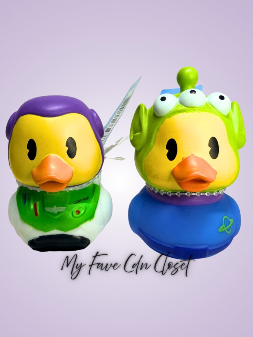 NEW Disney Duckalooz TOY STORY lot BUZZ & ALIEN Rubber Ducks